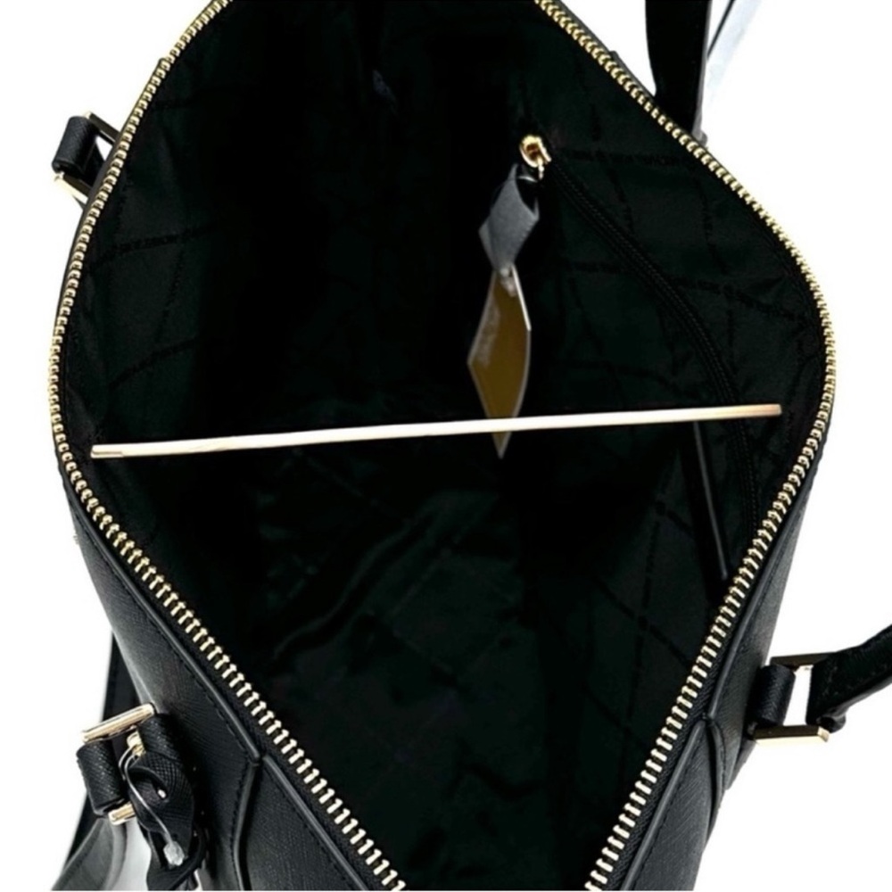 Michael Kors Large Charlotte Tote Bag & Large Continental Wallet Wristlet Black - Picture 9 of 14